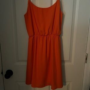 Orange game day style dress